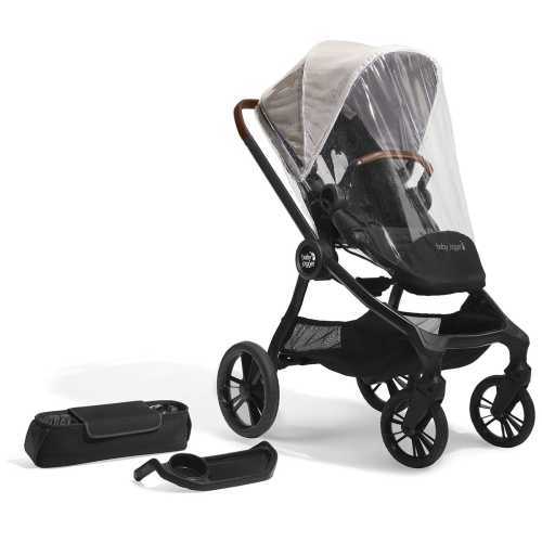 Baby Jogger City Sights Stroller + Accessory Bundle - Frosted Ivory