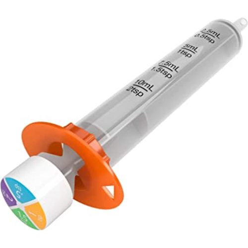 EZY DOSE Kids Baby Oral Syringe & Dispenser, True Easy Design for Liquid Medicine, Easy to Control, 10 mL/2 TSP Color Coded, BPA Free, Pack of 3
