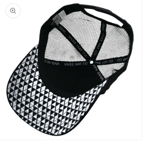 Hidden V's - Trucker Hat - Black – Vivee Hat Co