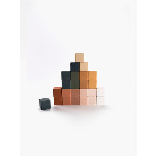 SABO Handmade Wooden Cubes - Green