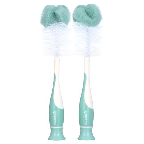 Munchkin® Sponge™ Bottle Brush, Green, 2 Pack, Unisex