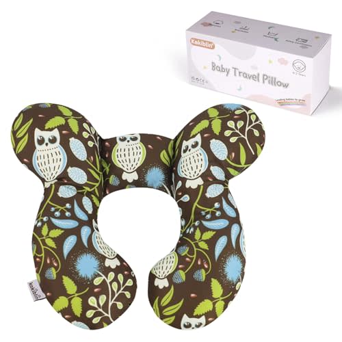 KAKIBLIN Baby Neck Pillow, Upgraded Baby Support Pillow,Baby Neck Support Pillow for Carseat, Newborn Neck Support for Car Seat,Pushchair,Travel