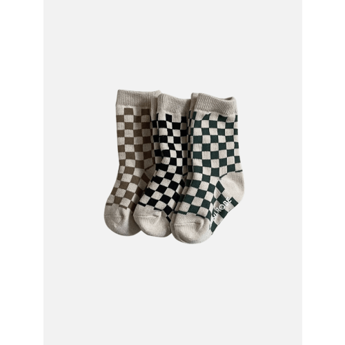 BEBE CHECKER SOCKS