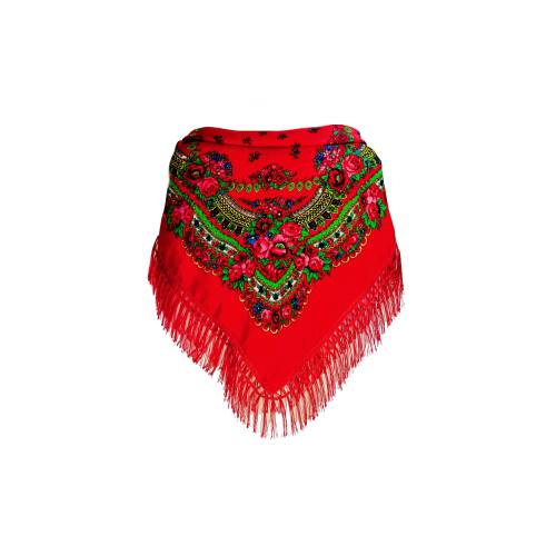 Romanian Scarf, Bohemian Style Shawl, Floral Shawl, Ethnic Head Wrap, Boho Shawl, Folklore Style Wrap, Mothers' Day, Foulard moldave 70x70cm