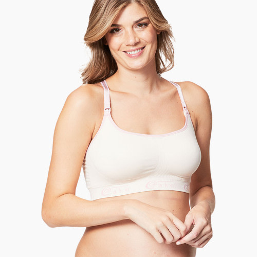 Cake Maternity Cotton Candy Seamless Sleep & Yoga Nursing Bra - Blush, S