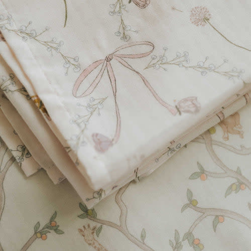 Bows & Butterfly Kisses Swaddle - Pink | Gooselings
