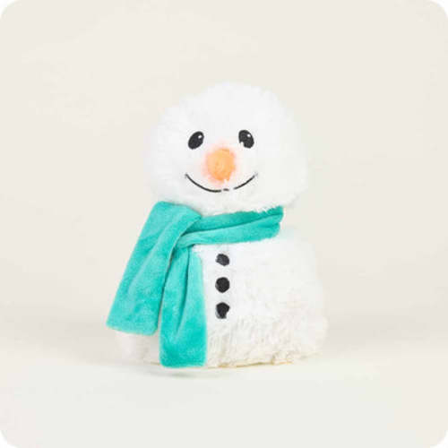 Microwavable Green Scarf Snowman Junior | Warmies USA