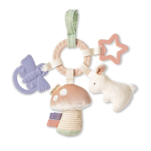 Link & Love Unicorn Activity Plush Silicone Teether Toy