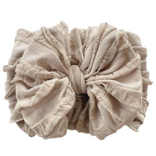 Ruffled Headband- Champagne