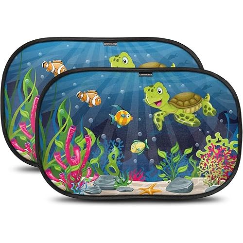 Car Window Shade for Baby with Certified UV-Protection 2 Pack - 20"x12"
