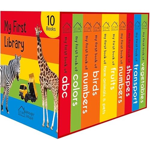 My First Library: Boxset of 10 Board Books for Kids Board book – April 25, 2018