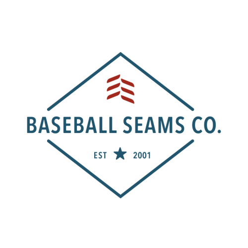 Baseball American Flag Heart Original Artwork – The Baseball Seams Company