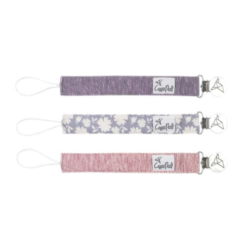 Copper Pearl Lacie Binky Clips