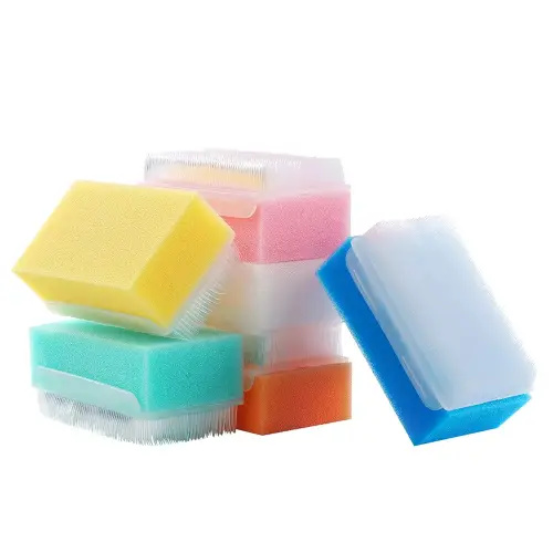 （6 PCS Baby Bath Time Sponge Brush- Body, Hair, and Scalp Cleaning - Gentle on Infant, Toddler Sensitive Skin - Great Sensory Feel.