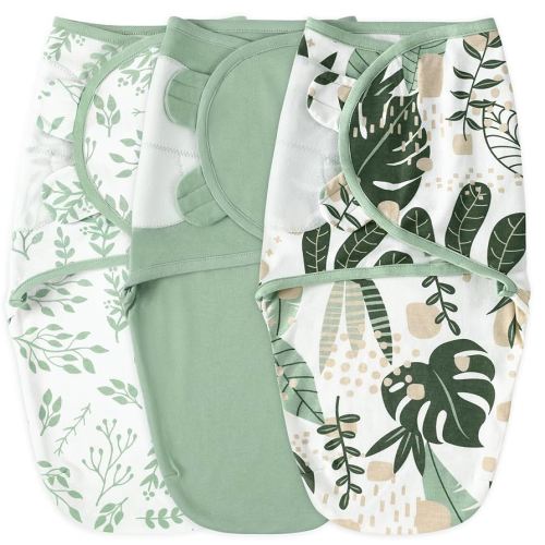 Yoofoss Baby Swaddles for Newborns 100% Organic Cotton, Adjustable Swaddle Sleep Sack 0-3 Months Newborn Swaddle Sack, Breathable Soft(Small)