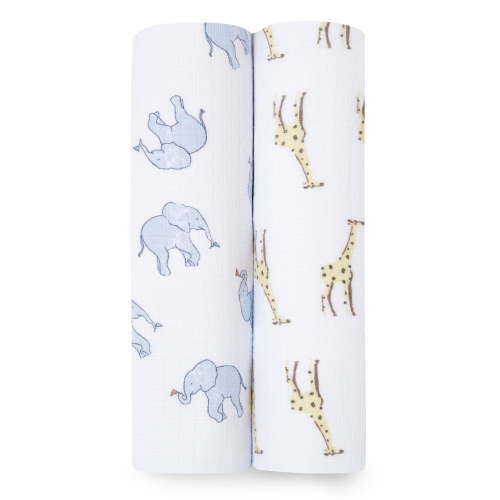 Aden + Anais Swaddles Cotton Muslin Baby Blankets (2 Count)