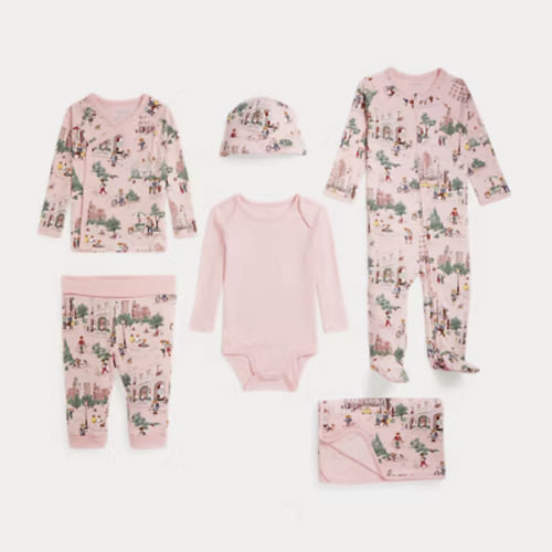 Polo Bear Cotton 6-Piece Gift Set