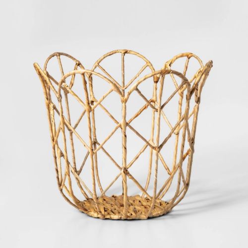 Tulip Shaped Kids' Woven Basket - Pillowfort™, Size: Small