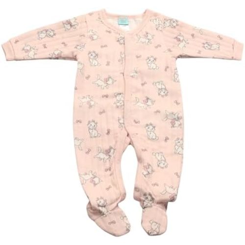 Magic Threadz Disney Clothes Baby Girls Quilted Footie Coveralls Winnie the Pooh, Bambi and Marie Printed Onesie (0/3M-6/9M)