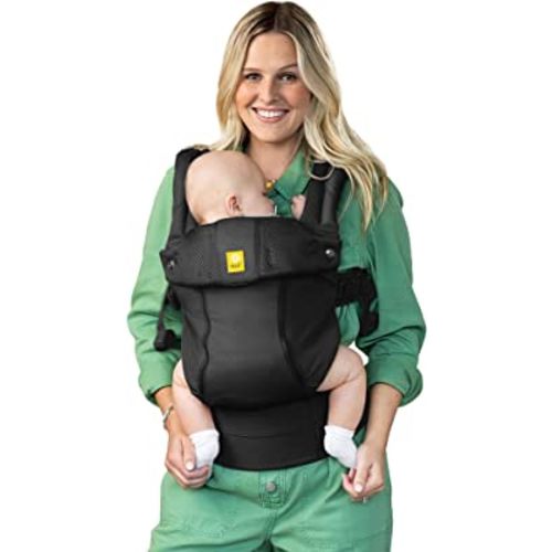 LÍLLÉbaby The Complete All Seasons SIX-Position, 360° Ergonomic Baby & Child Carrier, Black - Cotton Baby Carrier, Comfortable and Ergonomic, Multi-Position Carrying for Infants Babies Toddlers