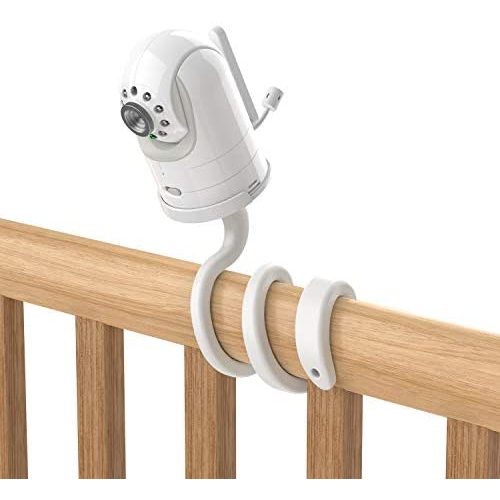 Aobelieve Flexible Mount for Infant Optics DXR-8 and DXR-8 Pro Baby Monitor, White