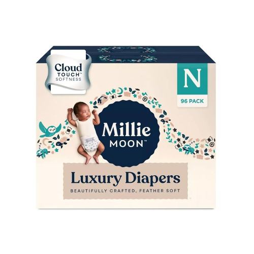 Millie Moon Luxury Disposable Diapers - (Select Size and Count)