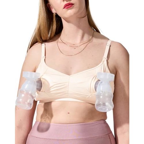 Bodily The Do Anything Nursing Bra for Breastfeeding & Hands Free Pumping, Wireless, Adjustable Maternity Bra, Versatile