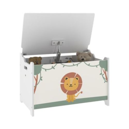 Toy Box for Kids, Toy Chest with Lid, Safety Hinges, Handles,