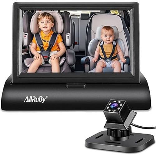 Baby Car Camera Monitor,Baby car Mirror,Digital Display, View Infant in Rear Facing Seat with Wide Clear View,Aimed at Baby-Easily to Observe The Baby's Every Move