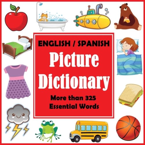 Bilingual Picture Dictioanries: English Spanish Picture Dictionary (Paperback)