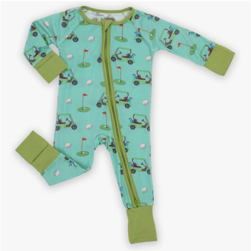 LollyBanks Baby Pajamas, 2-Way Zipper Baby Romper, 95% Viscose Made from Bamboo and 5% Spandex, Baby Sleepers