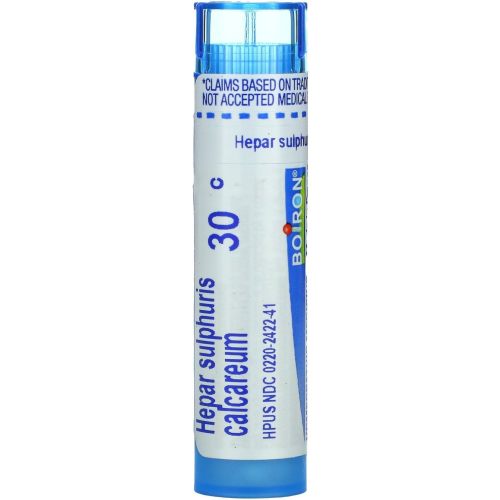 Boiron Hepar Sulphuris Calcareum 30, 80 Pellets, Homeopathic Medicine for Cough (Pack of 1)