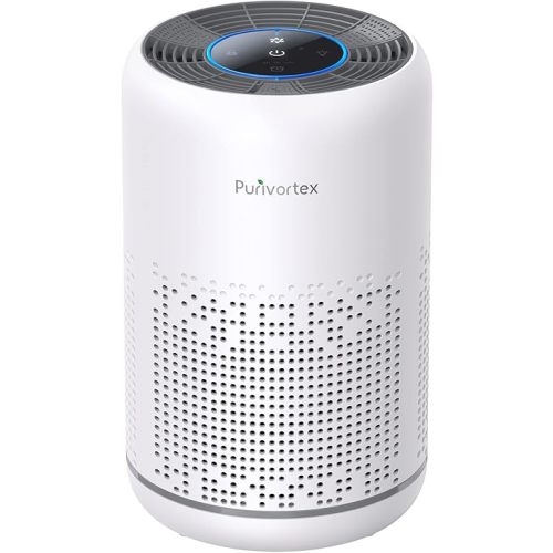 HEPA Air Purifier for Bedroom – Removes Smoke, A11ergies, Dander, Hair, and Odors, Portable with Fragrance Sponge, Sleep Mode and Speed Control - AC300 (White)