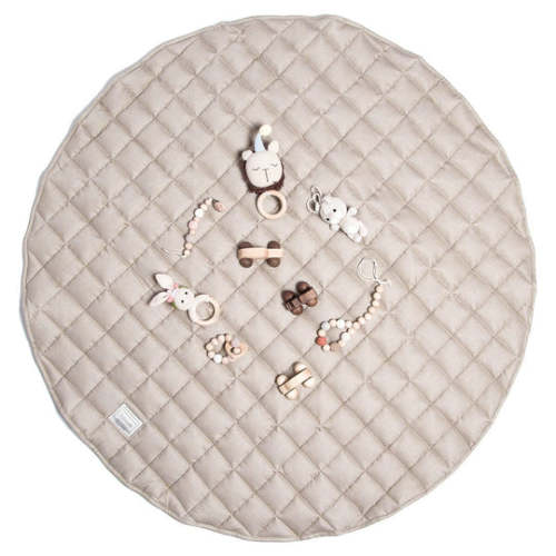 French Linen Baby Playmat - Natural