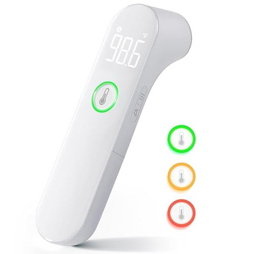 Baby Thermometer, Accurate Fast Non-Contact Thermometer for Adults and Kids, Fever Alarm & Mute Mode, Forehead & Object Mode, Baby Essentials, Home Medical Essentials