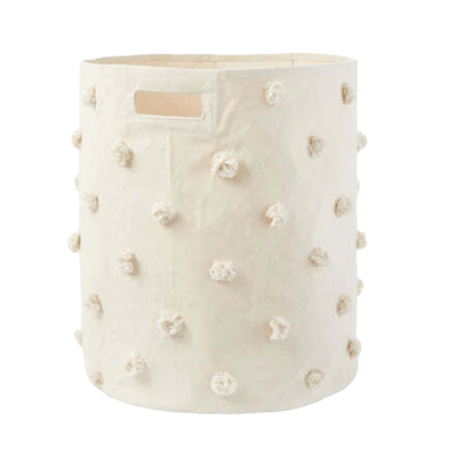 Pehr Designs Pom Pom Hamper 18x20, Natural