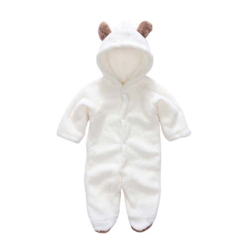 Odeerbi Baby Girls Boys Clothes Baby Rompers Newborn Fleece Footie Snowsuit Winter Bunting Onesie Cartoon Warm Hooded Romper Jumpsuit Outfits