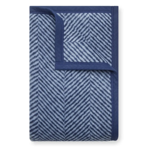 Harborview Herringbone Navy Blanket