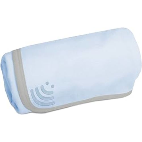 Radiation Protection Baby Blanket by Vest [Light Blue] - Soft Cotton Layer + EMF Shielding Layer (Polyester/Silver)