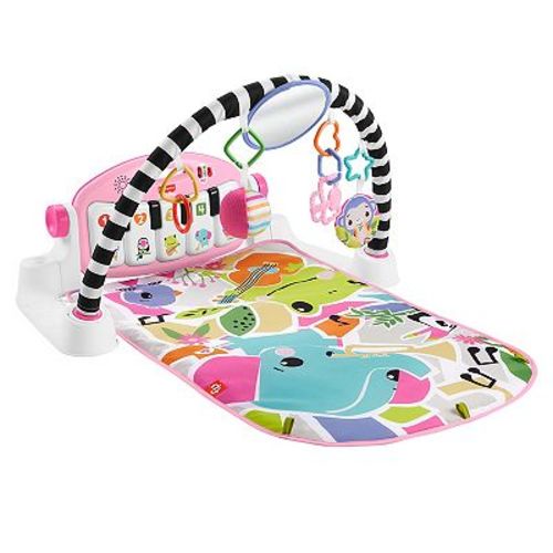 Fisher-Price Glow and Grow Kick & Play Piano Gym Baby Playmat with Musical Learning Toy