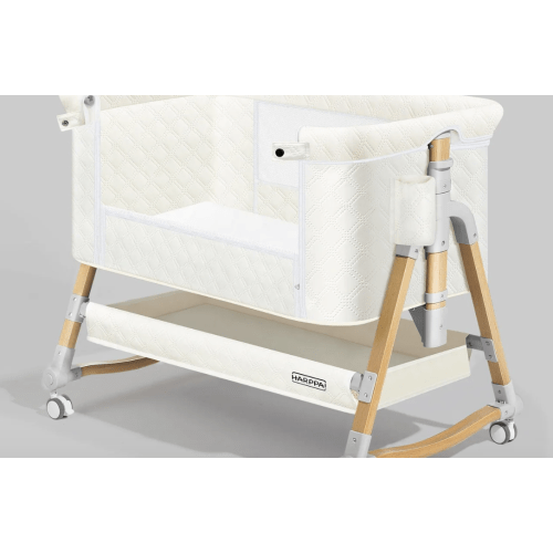 HARPPA Cuddly | 3-in-1 Baby Bassinet Bedside Sleeper with Mattress + Cover (No Sheet)