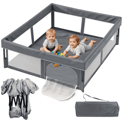 G TALECO GEAR Foldable Baby Playpen, 50"×50", Indoor and Outdoor Yard