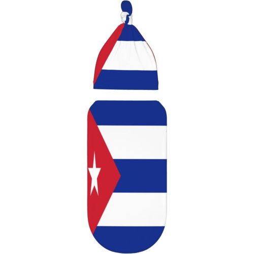 Flag of Cuba Baby Swaddle Blanket Adjustable Wrap Set Size Small/Medium 0-6 Months Newborn Swaddle Baby Swaddles