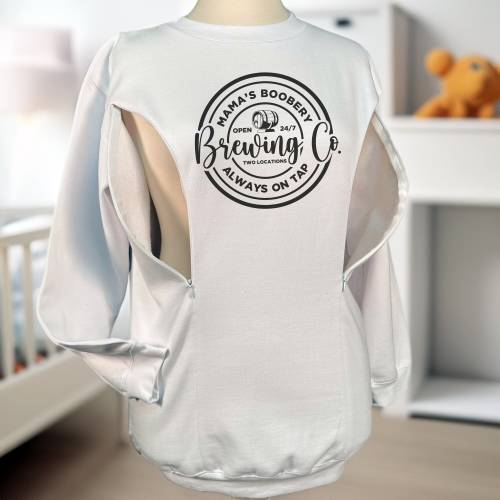 Breastfeed Mama Boobery Brewing Sweatshirt, Breastfeeding Sweatshirt, Nursing Top, Push Present, New Mom Gift