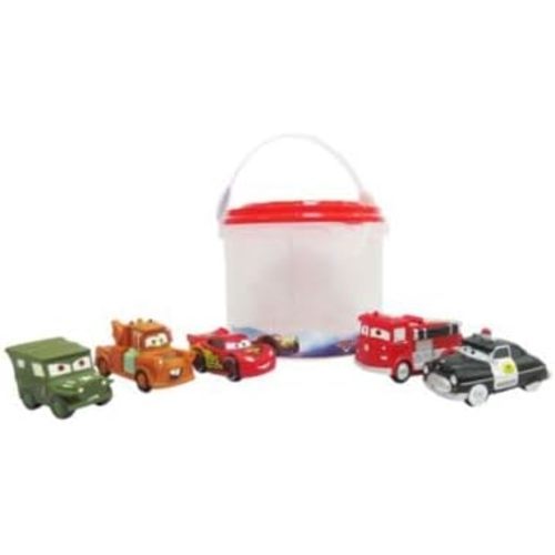 Disney Store Official Cars Bath Set - Kids Bath Accessories with Beloved Pixar Cars Characters - Colorful and Fun Bath Time Essentials for Kids - Suitable for All Ages
