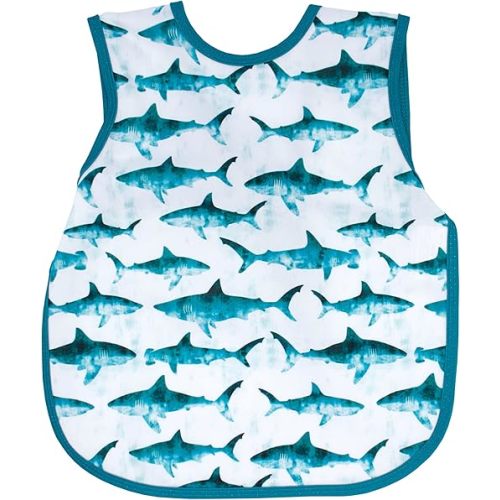 BapronBaby Animal Prints Bapron - No Neck Tie Safer Bib - Baby & Toddler - Soft Waterproof - PVC, BPA & Phthalate Free - 6m+