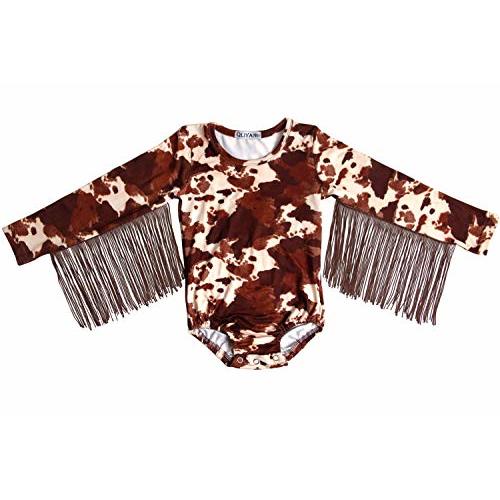 QLIyang Toddler Baby Girl Long Sleeves Bodysuit Newborn Romper Jumpsuit Outfit Casual Infant Clothes with Tassels