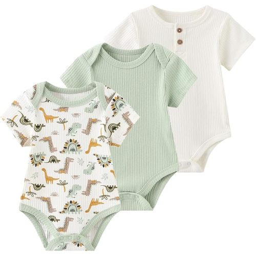 Baby Bodysuit Boy Girl Clothes Soft Newborn Infant Outfit Short Sleeve Romper