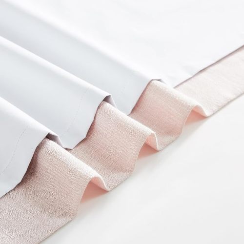 WEST LAKE 108 Inches Long Pink Bailey Pinch Pleated Blackout Curtains for Girls Room,Modern Textured Panels with Liners,Farmhouse Window Treatment for Bedroom,Living Room,40" Wx108 Lx2