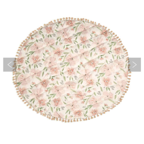 Parker Quilted Baby Play Mat (Pink Floral)